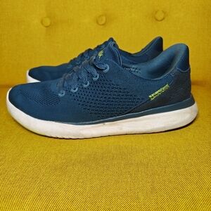 Kizik Lima Hands-free Slip-On Tidepool Knit Sneakers Lace Up Unisex Wmn 8 Mn 6.5